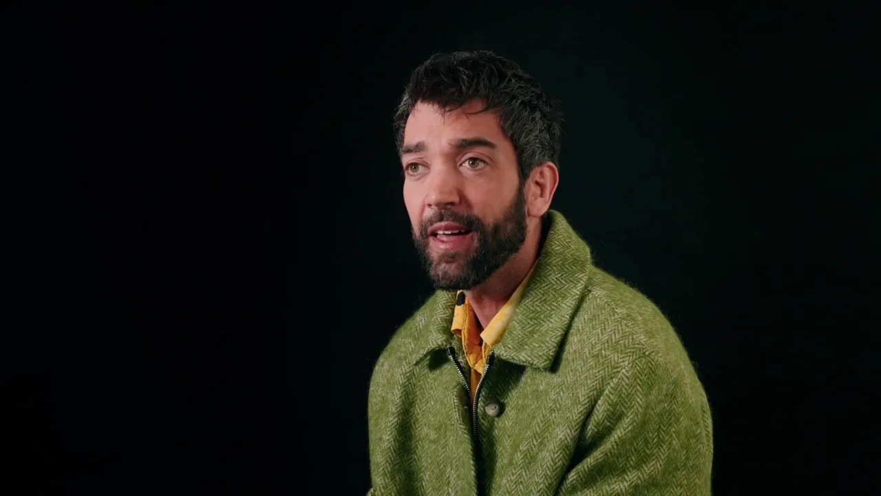 Pablo Erroz talking to camera during the interview