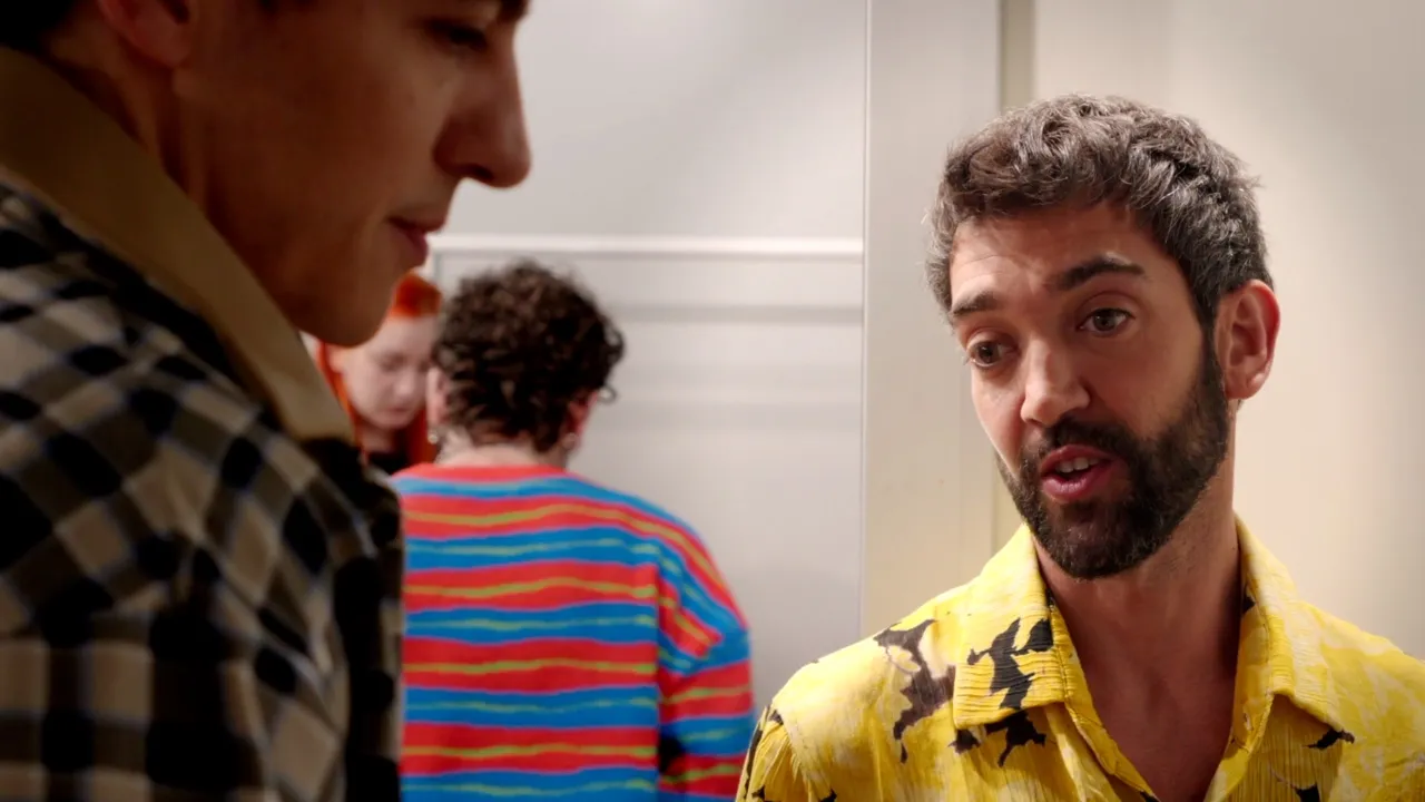 Nacho Yanes backstage at Madrid Fashion Week